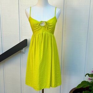 Neon yellow Nine West dress